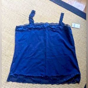 Coldwater Creek 1X Navy Cami NWT New